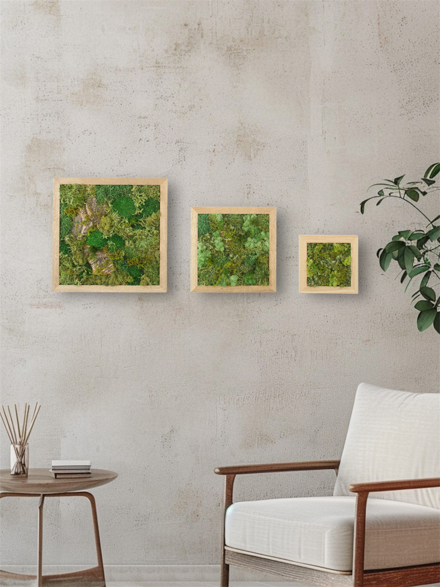 KOKE｜枯れない苔アート 正方形 Sサイズ（全3色）