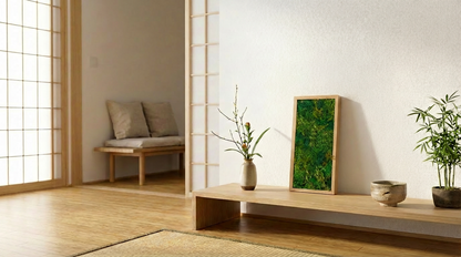 KOKE｜枯れない苔アート 長方形 Sサイズ（全3色）